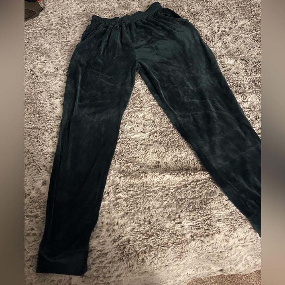 Green Velvet Pants